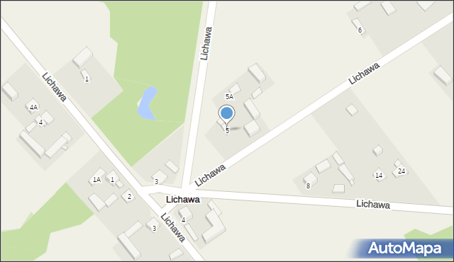 Lichawa, Lichawa, 5, mapa Lichawa