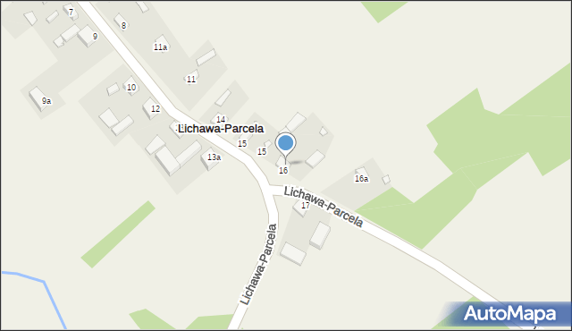 Lichawa-Parcela, Lichawa-Parcela, 16, mapa Lichawa-Parcela