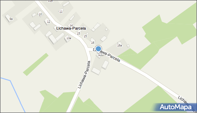 Lichawa-Parcela, Lichawa-Parcela, 17, mapa Lichawa-Parcela