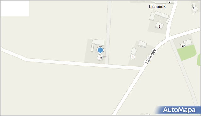 Lichenek, Lichenek, 16, mapa Lichenek