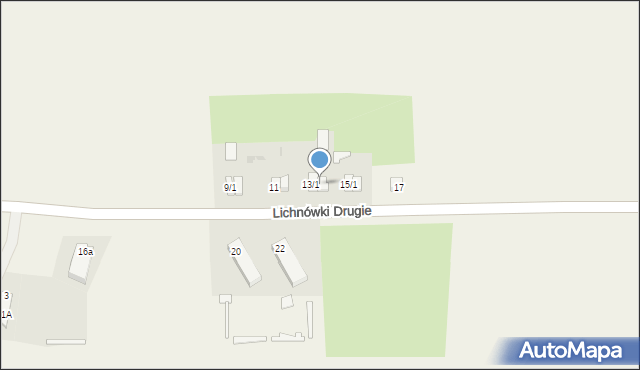 Lichnówki Drugie, Lichnówki Drugie, 13/2, mapa Lichnówki Drugie