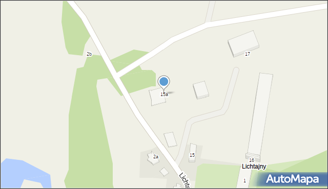 Lichtajny, Lichtajny, 15a, mapa Lichtajny