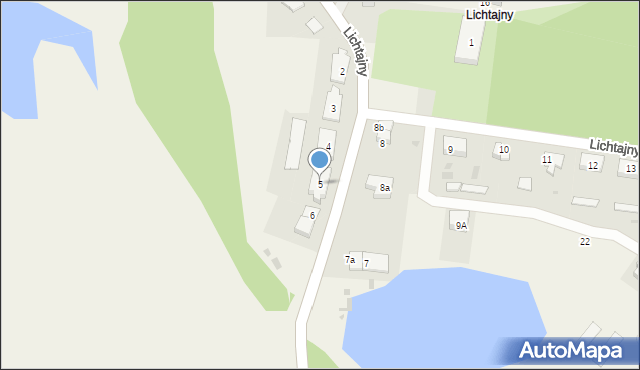 Lichtajny, Lichtajny, 5, mapa Lichtajny