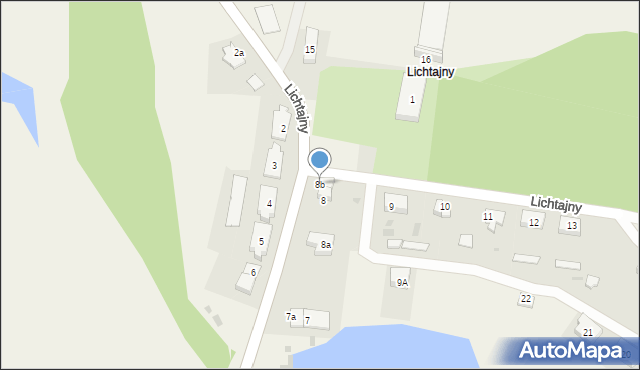 Lichtajny, Lichtajny, 8b, mapa Lichtajny