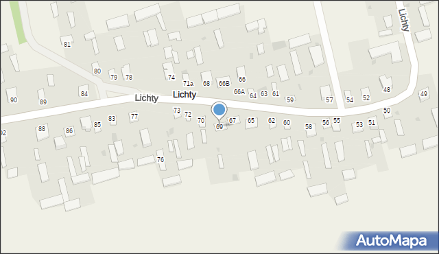 Lichty, Lichty, 69, mapa Lichty