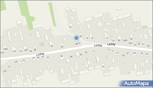 Lichty, Lichty, 84, mapa Lichty