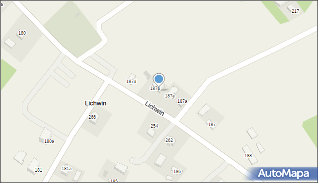 Lichwin, Lichwin, 187c, mapa Lichwin