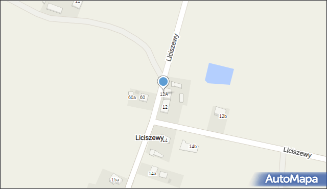 Liciszewy, Liciszewy, 12A, mapa Liciszewy