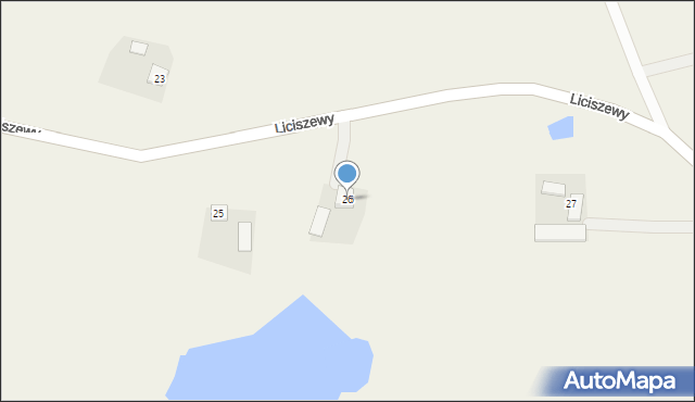 Liciszewy, Liciszewy, 26, mapa Liciszewy