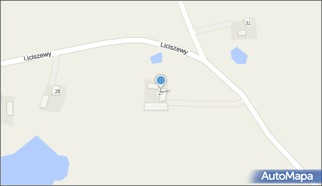 Liciszewy, Liciszewy, 27, mapa Liciszewy