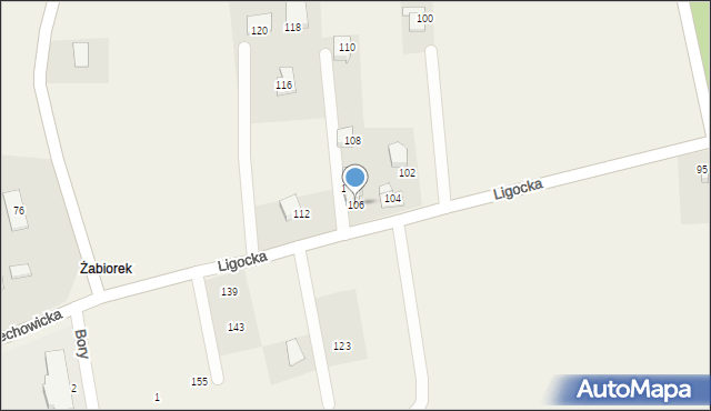 Ligota, Ligocka, 106, mapa Ligota