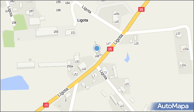 Ligota, Ligota, 148, mapa Ligota