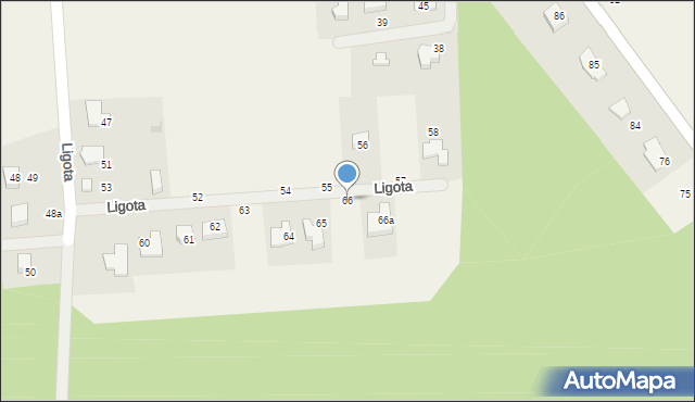 Ligota, Ligota, 66, mapa Ligota