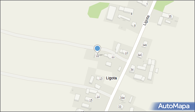 Ligota, Ligota, 12, mapa Ligota