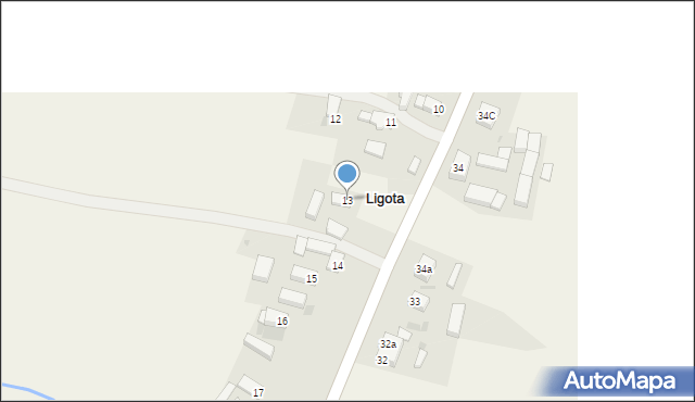 Ligota, Ligota, 13, mapa Ligota