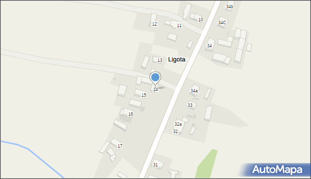 Ligota, Ligota, 14, mapa Ligota