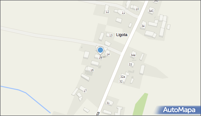 Ligota, Ligota, 15, mapa Ligota