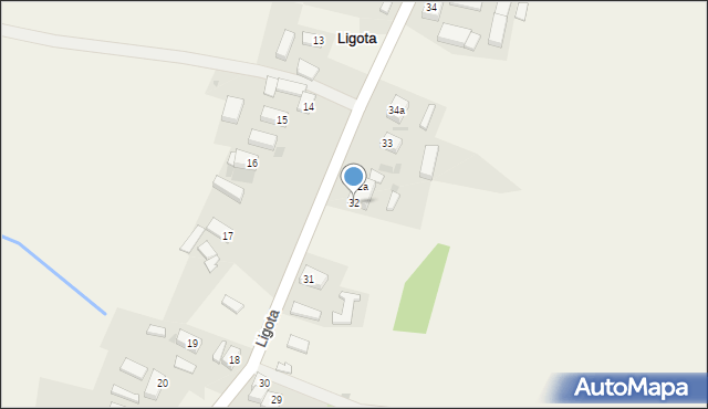 Ligota, Ligota, 32, mapa Ligota