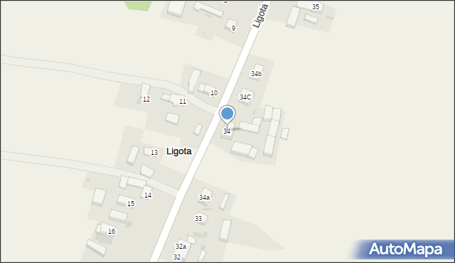 Ligota, Ligota, 34, mapa Ligota