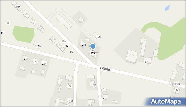 Ligota, Ligota, 17A, mapa Ligota