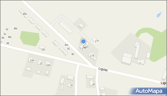 Ligota, Ligota, 17B, mapa Ligota