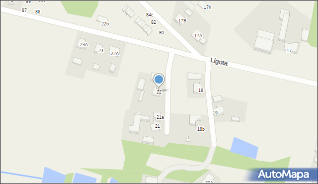 Ligota, Ligota, 22, mapa Ligota