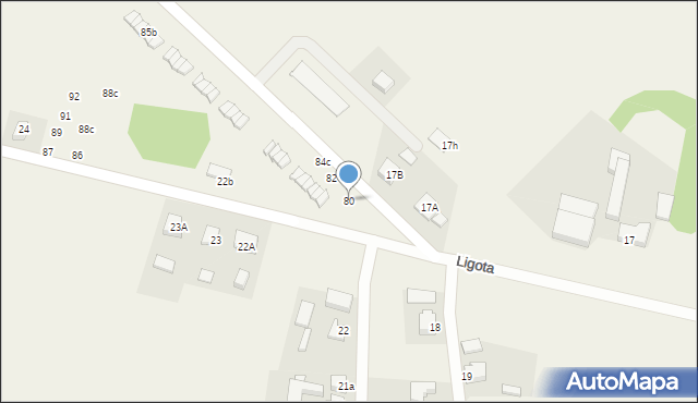 Ligota, Ligota, 80, mapa Ligota