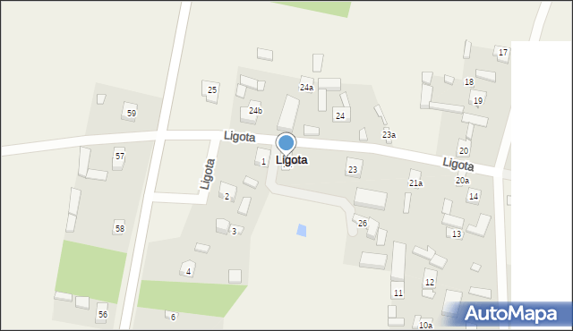 Ligota, Ligota, 1a, mapa Ligota