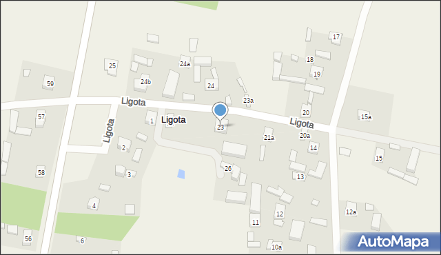 Ligota, Ligota, 23, mapa Ligota