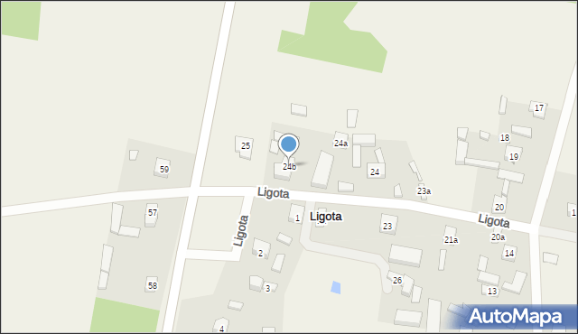 Ligota, Ligota, 24b, mapa Ligota