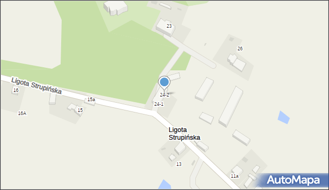 Ligota Strupińska, Ligota Strupińska, 24-2, mapa Ligota Strupińska