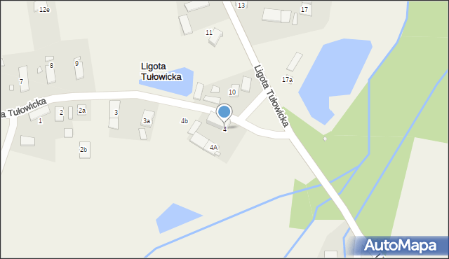 Ligota Tułowicka, Ligota Tułowicka, 4, mapa Ligota Tułowicka