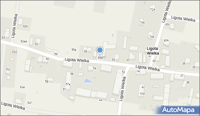 Ligota Wielka, Ligota Wielka, 53A, mapa Ligota Wielka