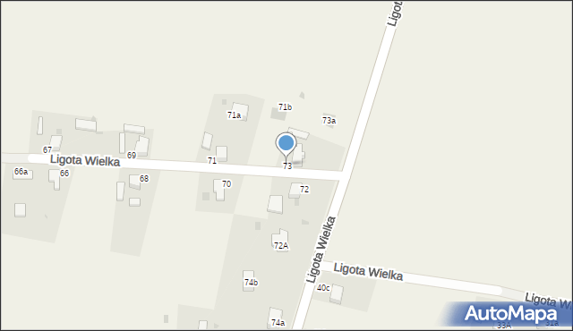 Ligota Wielka, Ligota Wielka, 73, mapa Ligota Wielka