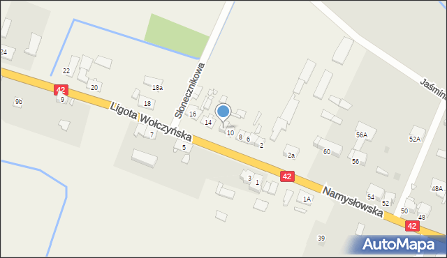 Ligota Wołczyńska, Ligota Wołczyńska, 12, mapa Ligota Wołczyńska