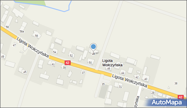 Ligota Wołczyńska, Ligota Wołczyńska, 48, mapa Ligota Wołczyńska