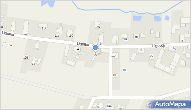 Ligotka, Ligotka, 10, mapa Ligotka