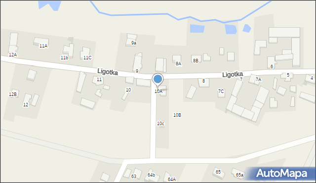 Ligotka, Ligotka, 10A, mapa Ligotka