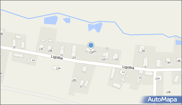 Ligotka, Ligotka, 11A, mapa Ligotka