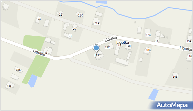 Ligotka, Ligotka, 19A, mapa Ligotka