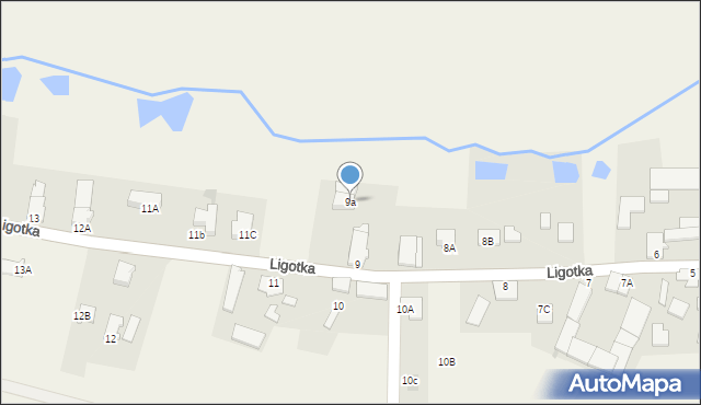 Ligotka, Ligotka, 9a, mapa Ligotka