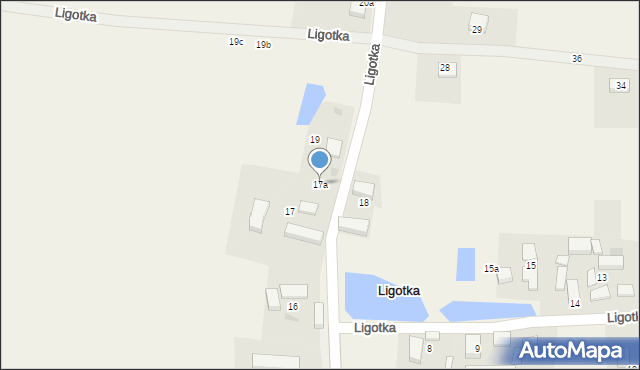 Ligotka, Ligotka, 17a, mapa Ligotka