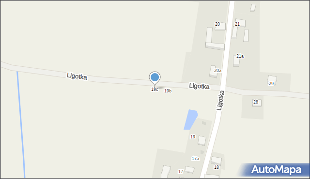 Ligotka, Ligotka, 19c, mapa Ligotka