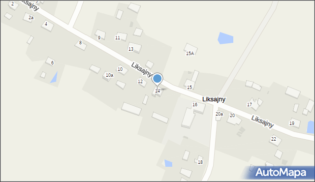 Liksajny, Liksajny, 14, mapa Liksajny