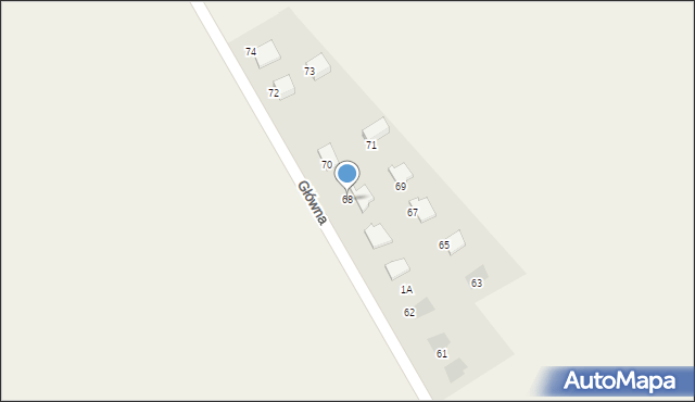 Lindów, Lindów, 68, mapa Lindów