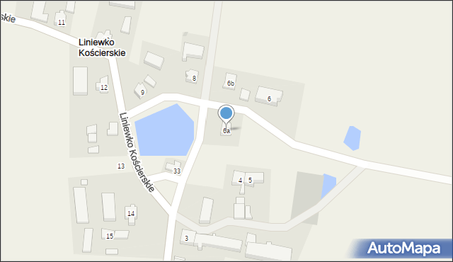 Liniewko Kościerskie, Liniewko Kościerskie, 6a, mapa Liniewko Kościerskie