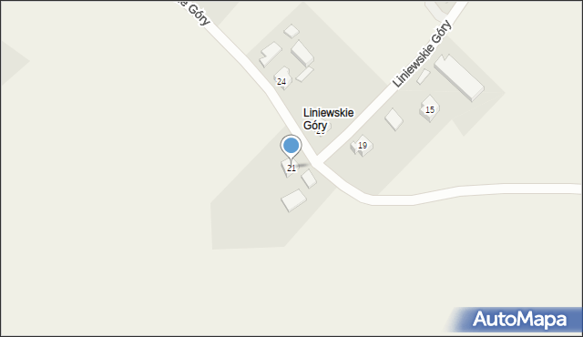 Liniewskie Góry, Liniewskie Góry, 21, mapa Liniewskie Góry