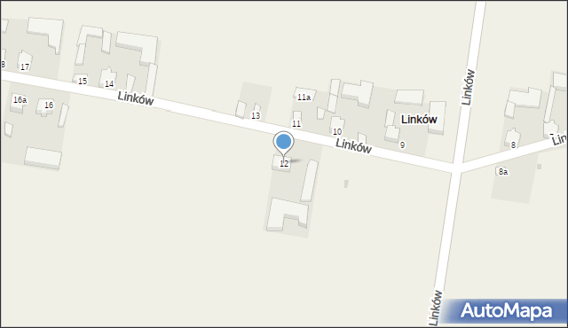 Linków, Linków, 12, mapa Linków