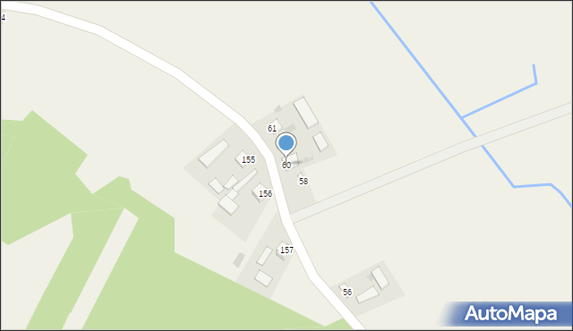 Linów, Linów, 60, mapa Linów