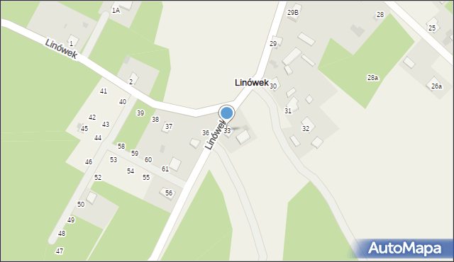 Linówek, Linówek, 33, mapa Linówek